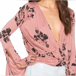 Free People Fiona Bell Sleeve shirt Medium
